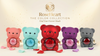 RoseHeart Teddy Bear Rose Jewelry Box with a free Heart necklace