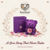RoseHeart Teddy Bear Rose Jewelry Box with a free Heart necklace